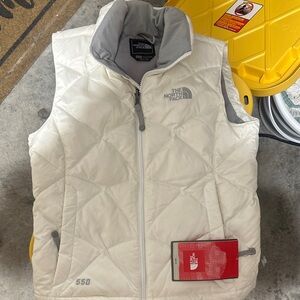 The North Face Cream Quilted Vest